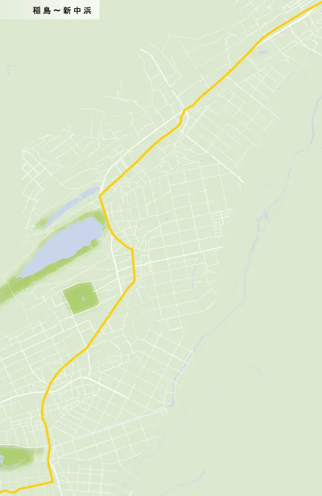 北陸道　稲島～新中浜の地図