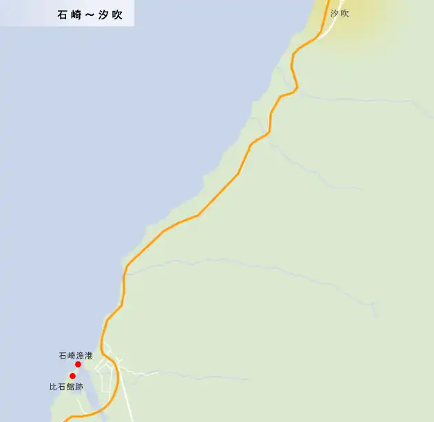 福山街道　石崎～汐吹地図