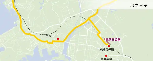 熊野古道　出立王子の地図