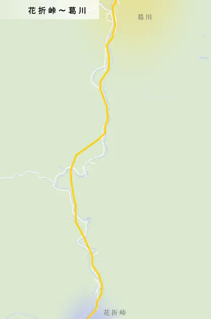 若狭街道(鯖街道)　葛川～保坂までの地図