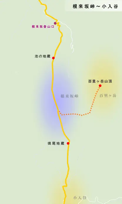 若狭街道(鯖街道)　新石切	～暗峠越えまでの地図