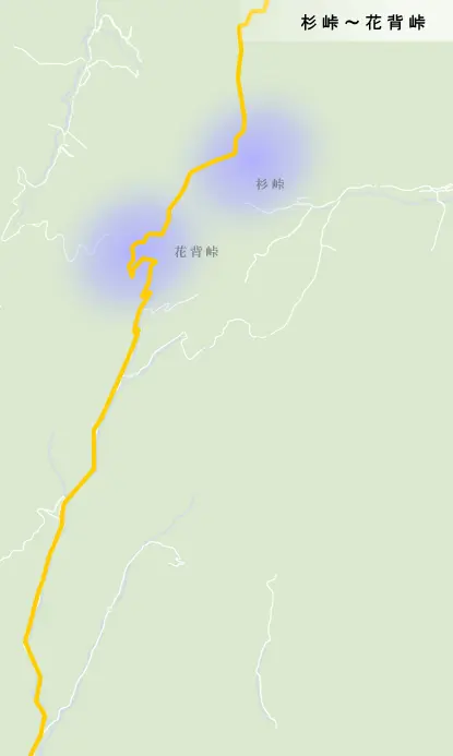 若狭街道(鯖街道)　新石切	～暗峠越えまでの地図