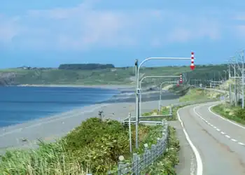 海沿いの道