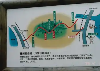 八鬼山峠越えのマップ