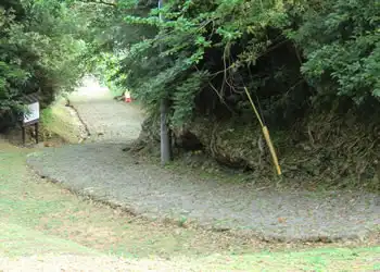 急坂をふり返る