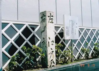 桑名市博物館西の道標